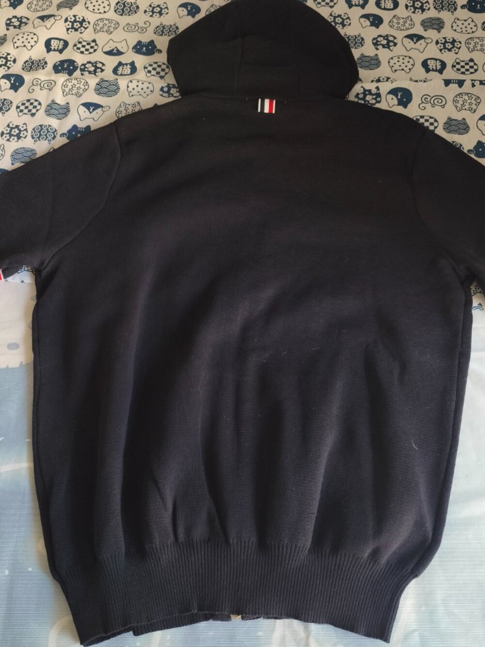 Thom Browne Knit Hooded Zip-Up Cardigan - Picture 7 of 8